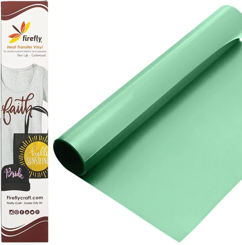 Vista 112 de Firefly Craft - Lámina de vinilo 3D de transferencia de calor, vinilo HTV grueso de 3 dimensiones, para planchar para usar con Cricut y Silhouette