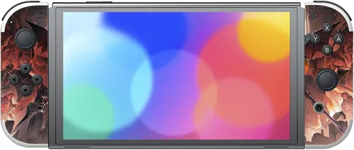 Vista 4 de PlayVital Juego completo de calcomanías protectoras para el modelo OLED de Nintendo Switch, calcomanías de vinilo personalizadas para consola Switch
