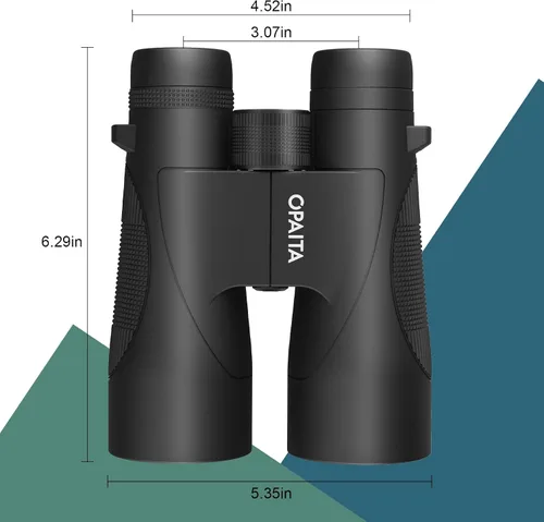 Vista 8 de HD - Binoculares de alta potencia de 15 x 52 pulgadas para adultos, binoculares profesionales de observación de aves con prisma BAK4 y lente FMC