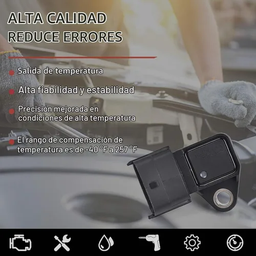 Vista 5 de OTUAYAUTO Sensor de presión absoluta del colector MAP - Reemplazo para Hyundai Accent 2012-2019, Tucson 2010-2019, Sonata 2008-2018, Elantra