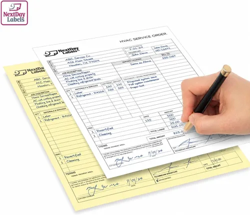 Vista 5 de NextDayLabels Papel NCR autocopiador, 2 partes inversas #5887, 8.5 x 11 2 Parte - Inversa