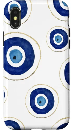 Vista 5 de Funda para teléfono con diseño de amuleto contra el mal de ojo, color blanco para iPhone 17