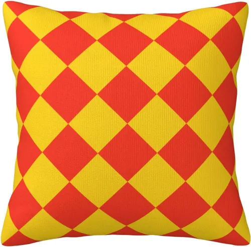 Vista 18 de Aspen - Fundas de almohada doradas y azul princesa a cuadros retro para sofá, fundas de cojín decorativas para decoración del hogar, habitación