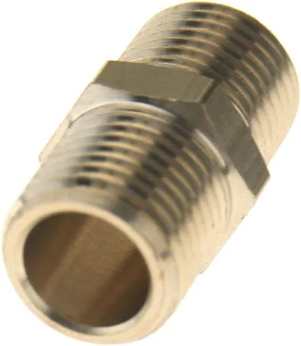 Vista 3 de 2 x adaptador para manguera de aerógrafo Conector 1/4" rosca BSP macho a rosca macho manguera de línea de aire