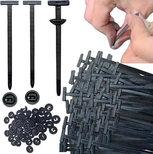 Vista 9 de Hebillas de bridas de cable universales de nylon con cierre de cremallera, herramienta de bridas de plástico multiusos 2025 mejorada, nueva hebilla