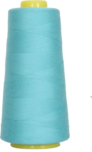 Vista 66 de Threadart Hilo Serger - Costura Poliéster - 2750 Yard Cono 40/2 - Aguamarina Polyester serger thread for overlock sewing, seams and garment