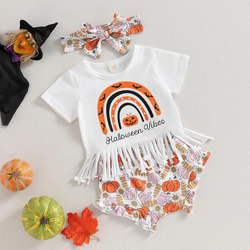 Vista 39 de Conjunto de camiseta y pantalones cortos para bebé niña del 4 de julio, camiseta y pantalones cortos para el Día de los Caídos