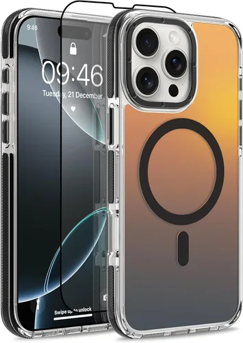 Vista 236 de Funda magnética para Google Pixel 10 Pro XL [compatible con Magsafe] [bonito diseño fluorescente de moda] a prueba de golpes, delgada, translúcida