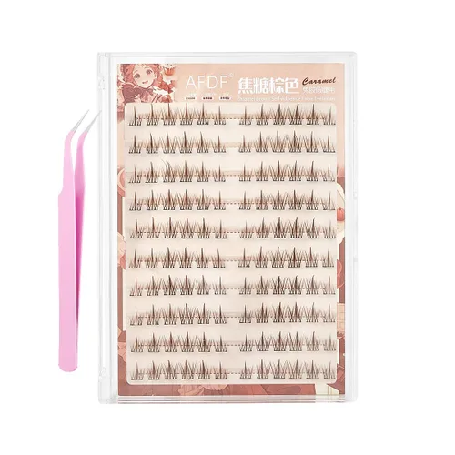Vista 17 de Extensión de Pestañas DIY Efecto 3D Natural Individual 9/11/12mm Pestañas 80 Racimos Pestañas de Volumen Set Mixto, Extensión de Pestañas Caseras