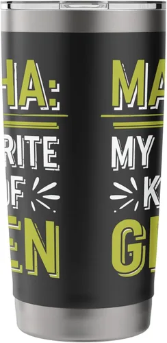Vista 4 de Matcha Green Tea Lover Japón Matcha Tea Drinker Vaso aislado de acero inoxidable