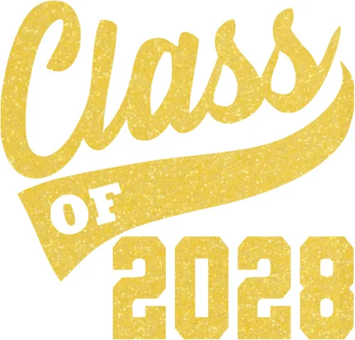 Vista 11 de Adhesivo de graduación para planchar en la clase de 2028, calcomanía para camiseta de secundaria, parche de graduación HTV para graduados