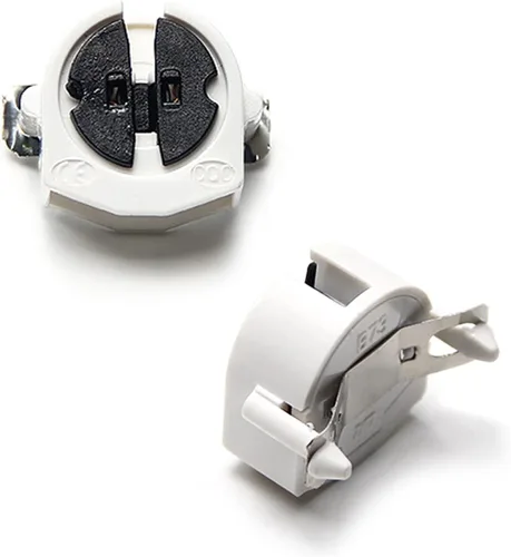 Vista 5 de Othmro Enchufes de luz, 10 unids T5 sostenedor, 2A PC de plástico AC 500 V 100 grados de luz fluorescente, F288A Base de una sola cabeza lápida