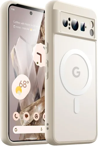 Vista 9 de JETech Funda magnética para Google Pixel 8 de 6.2 pulgadas 2023, compatible con MagSafe, translúcida mate trasera a prueba de golpes (Hazel)