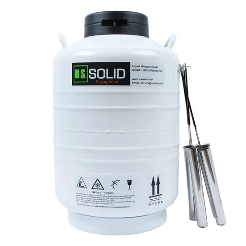 Vista 14 de U.S. SOLID Contenedor criogénico de 10 L, depósito tipo tanque de nitrógeno líquido LN2 con correas, 6 envases