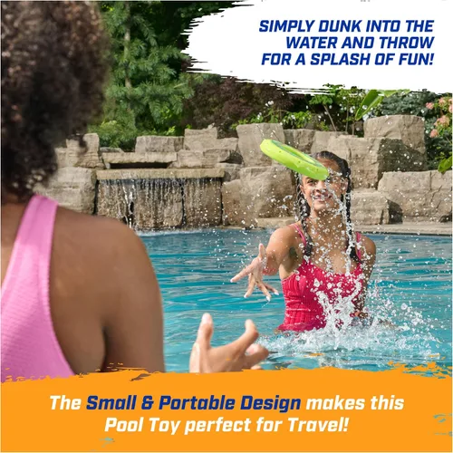 Vista 5 de SwimWays Hydro Spiral, juguetes de piscina para niños y adultos, anillo de lanzamiento para playa, lago y piscina, juguetes al aire libre para niños