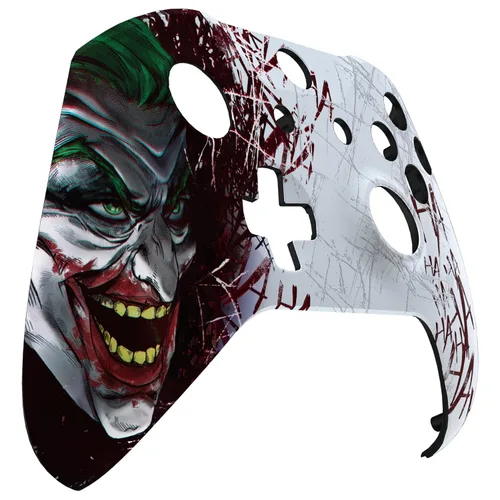 Vista 7 de eXtremeRate Clown Hahaha - Carcasa frontal estampada para Xbox One SX, kit de repuesto de cubierta frontal suave al tacto para Xbox One SX
