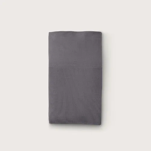 Vista 6 de Purple SoftStretch - Juego de fundas de almohada, tamaño estándar, mezcla de bambú, absorbe la humedad, suave como la seda, morado oscuro, se adapta
