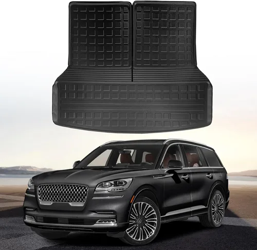 Vista 2 de Forro de carga prémium para Lincoln Aviator 2020-2025, 2026-100% de protección, alfombrilla de maletero de automóvil de ajuste personalizado