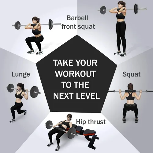 Vista 9 de Yes4All Ergonomic Foam Bar Pad, Olympic Barbell Squat & Neck Pad for Squats, Hip Thrusts & Weight Lifting Bar