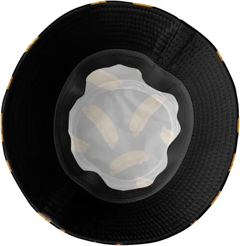 Vista 5 de Sombrero de pescador para perros calientes, plegable, divertido, para pescador, ligero, al aire libre, verano, viajes, playa, sombreros