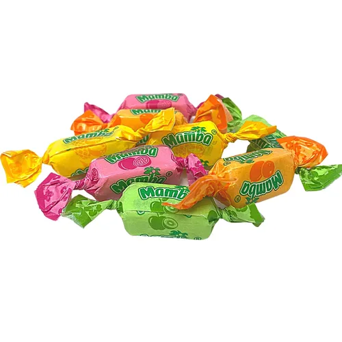 Vista 3 de Sweetzo Mamba Candy Tropics - Juego de regalo de frutas masticables con sabores surtidos, dulces masticables envueltos individualmente, bolsas