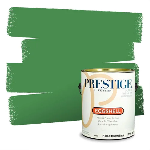 Vista 160 de Prestige Paints - Pintura exterior e imprimación en uno, 1 galón, plano, compatibilidad comparable con el color menta «Whipped Mint» de Behr