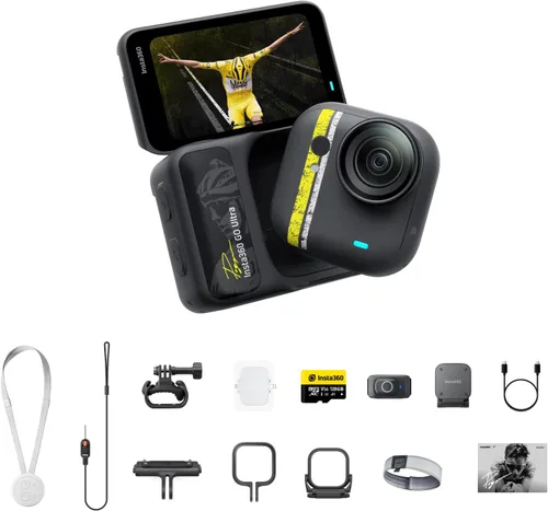 Vista 16 de Insta360 GO Ultra Lifestyle Bundle – Pequeña cámara de vlogging 4K, manos libres, cámara POV, sensor de 1/1.28 pulgadas, peso de 1.87 oz, 156° FOV