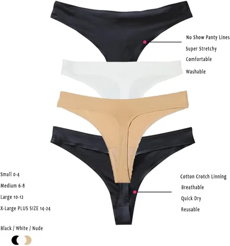 Vista 3 de El kit de higiene esencial 4 en 1 incluye ropa interior sin costuras, toallitas frescas y forro de bragas – Kit de aseo de viaje para accidentes