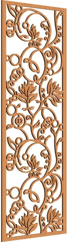 Vista 83 de Caspian Paneles de pared de madera con calado decorativo perforado, 9 3/8 pulgadas de ancho x 24 3/8 pulgadas de alto x 1/4 de alto, cereza