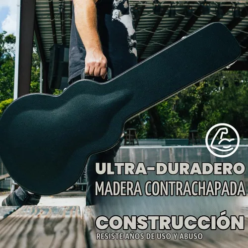 Vista 8 de Gator Casos de carcasa de carcasa dura para guitarras acústicas de 3/4 de tamaño (GWE-ACOU-3/4)