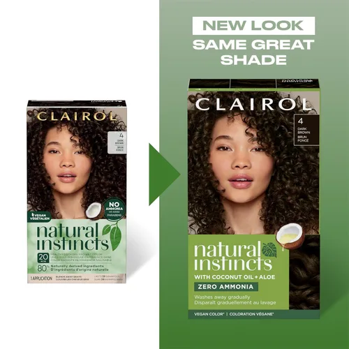 Vista 3 de Clairol Natural Instincts - Tinte semipermanente para el cabello, color negro 2, paquete de 1 unidad