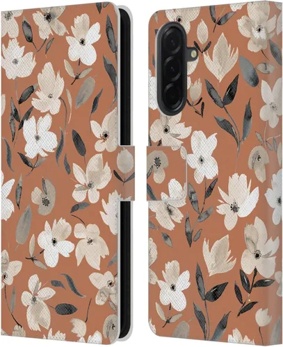 Vista 267 de Head Case Designs Officially Licensed Ninola Ditsy Flowers Yellow Nature Bold Leather Wallet Case Compatible with Samsung Galaxy A07 4G
