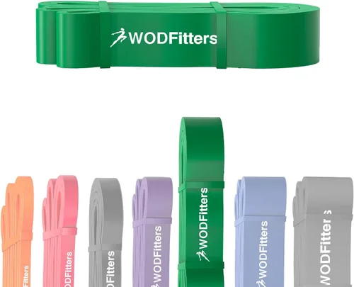Vista 15 de WODFitters Banda de Asistencia para Dominadas para Estiramientos, Entrenamientos de Movilidad, Calentamiento, Recuperación, Levantamiento