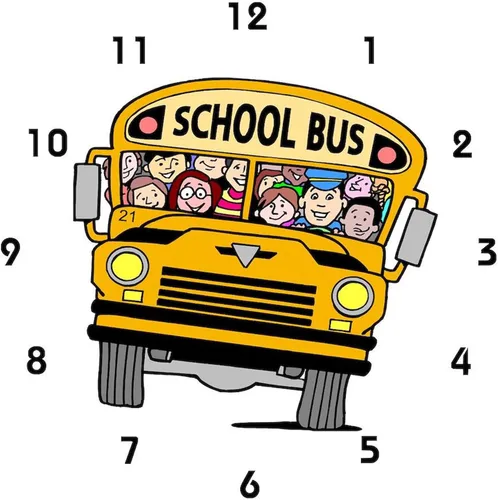 Vista 2 de CafePress Reloj de pared para conductor de autobús escolar de 10 pulgadas para sala de estar, cocina u oficina