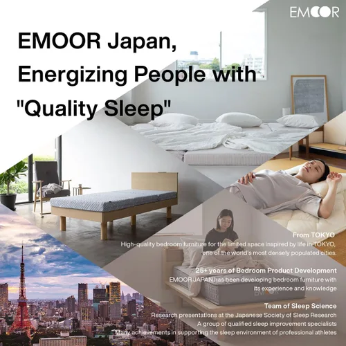 Vista 3 de EMOOR Colchón de futón japonés extra grueso, con dobladillo pequeño, tamaño individual, fabricado en Japón, color blanco, plegable, cama