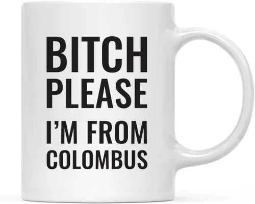 Vista 97 de Andaz Press Taza de café de 11 onzas, regalo de broma, Bitch Please I'm from Alabama, paquete de 1, incluye caja de regalo, divertidas ideas
