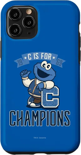 Vista 27 de iPhone 16 Sesame Street Cookie Monster C es para Champions Case