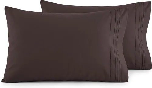 Vista 19 de Elegant Comfort Juego de fundas de almohada ultrasuaves de lujo de 2 piezas - Microfibra premium de calidad hotelera 1500, doble cepillado