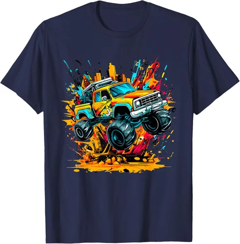 Vista 77 de Monster Trucks Are My Jam - Camiseta Monster Truck, Negro
