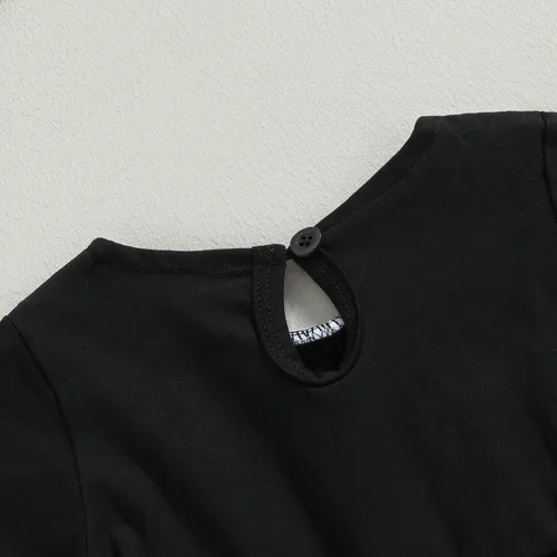 Vista 5 de Xiaodriceee Vestido de manga larga con cuello de muñeca para bebé niña, vestido de disfraz de Halloween, ropa de otoño e invierno