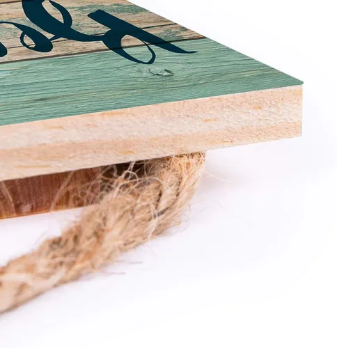 Vista 5 de Beach Rules Relax Unwind Enjoy Weathered - Letrero colgante con diseño de tablones de madera (5 x 10 pulgadas)