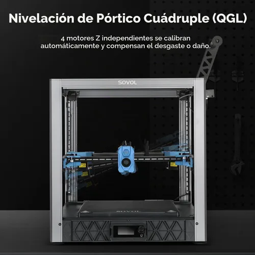 Vista 4 de Sovol SV08 Core-XY 3D Impresora Voron 2.4 de Código Abierto, Impresoras 3D de Alta Velocidad 700mm/s con Hotend Libre de Obstrucciones a 300℃ &