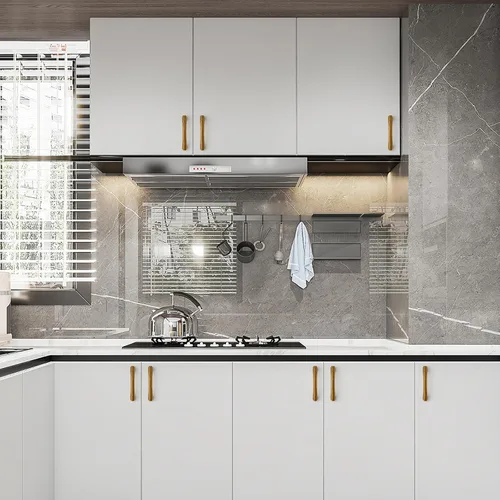 Vista 5 de Paquete de 10 manijas de gabinete de cocina de 3 pulgadas (76mm) color latón envejecido, accesorios para cajones de gabinete de cocina, tiradores