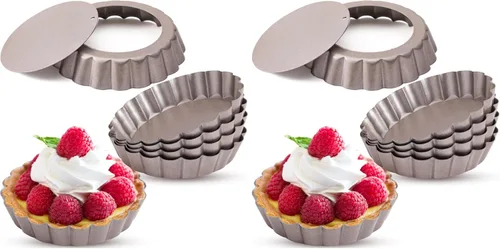 Vista 7 de Webake - Molde para muffin y tartas con parte inferior desmontable, Dorado