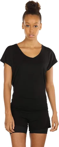 Vista 2 de icyzone - Camisetas de entrenamiento con espalda abierta para mujer