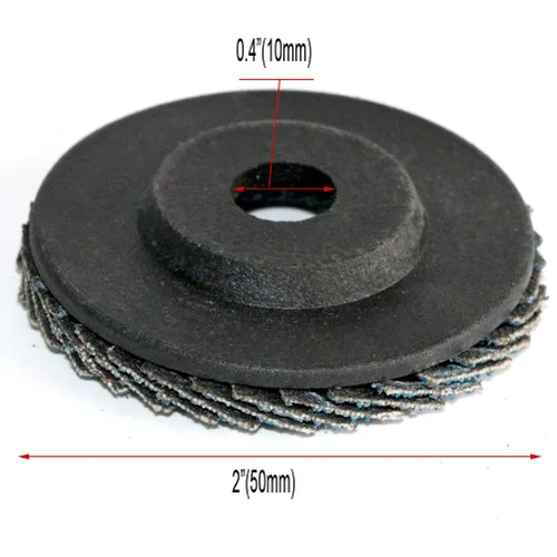Vista 2 de FPPO Discos de aleta de muela abrasiva de 2 pulgadas para mini amoladora angular de aire de 2 pulgadas, para pulido de metal madera y plástico