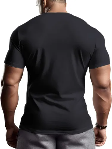 Vista 2 de ReedCA Berserk Musou - Camiseta de culturismo para hombre, para entrenamiento de gimnasio, camisetas de entrenamiento de moda, hipster, A Man of Iron