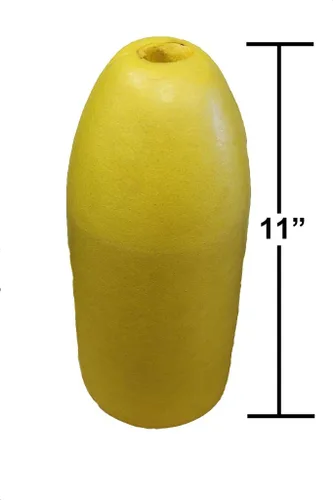 Vista 3 de Cuerda de poliéster KUFA 400' y combo flotador amarillo de 11'' FYP-400