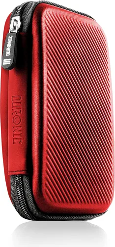 Vista 9 de Duronic Funda para disco duro HDC2/GY Gris Bolsa de almacenamiento portátil de EVA para cables y cables externos Ligero y protector Adecuado
