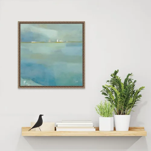 Vista 6 de Amanti Art Lienzo enmarcado para pared, 16 x 16 pulgadas, niebla y rocío por Julia Purinton, lienzo enmarcado para pared, obras de arte abstractas